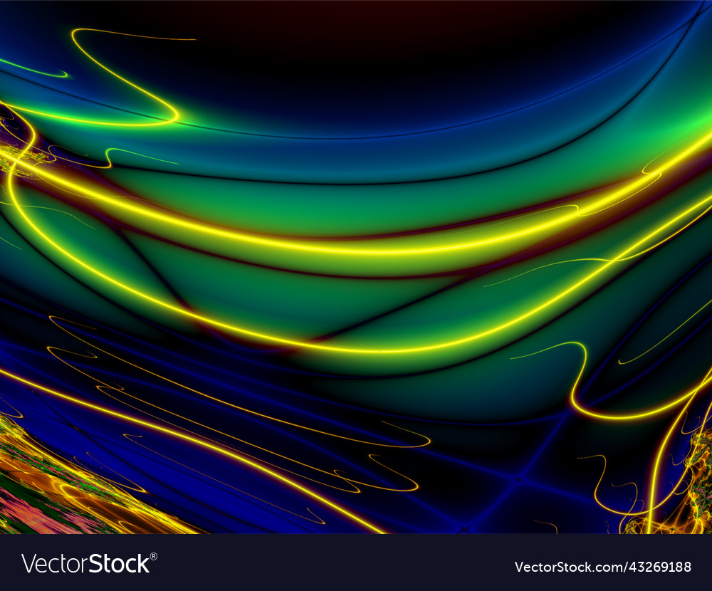 Bright abstract pattern of and luminous Vector Image Bright abstract pattern of and luminous