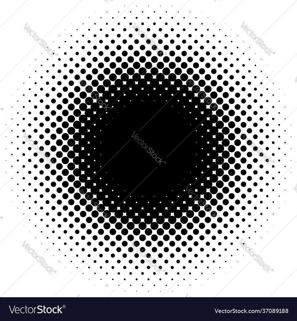 Circular circle halftone screentone element Vector Image Circular circle halftone screentone element
