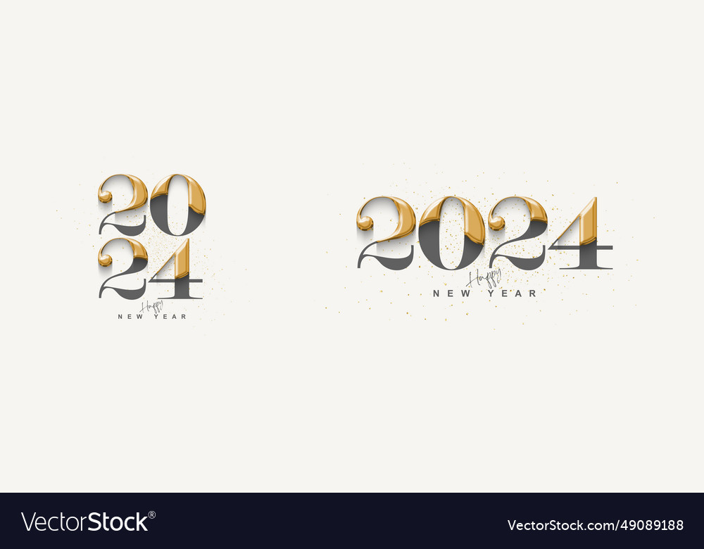 Classic number 2024 with a unique and beautiful vector image Classic number 2024 with a unique and beautiful