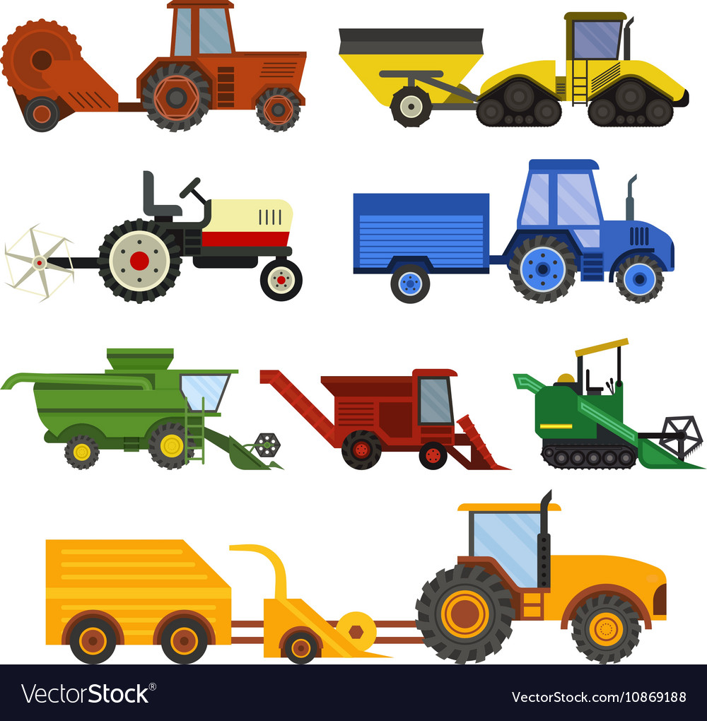 Equipment farm for agriculture machinery harvester