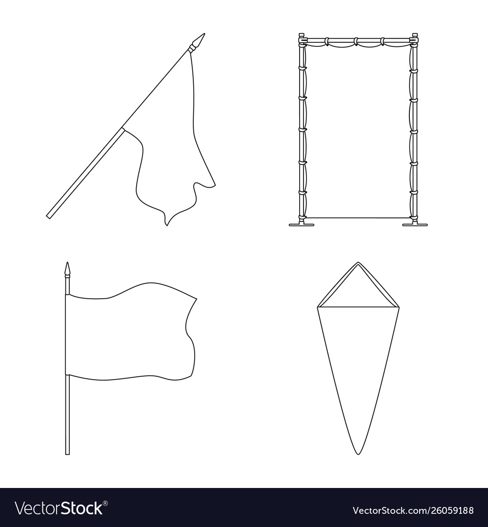 Isolated object blank and canvas logo vector image Isolated object blank and canvas logo
