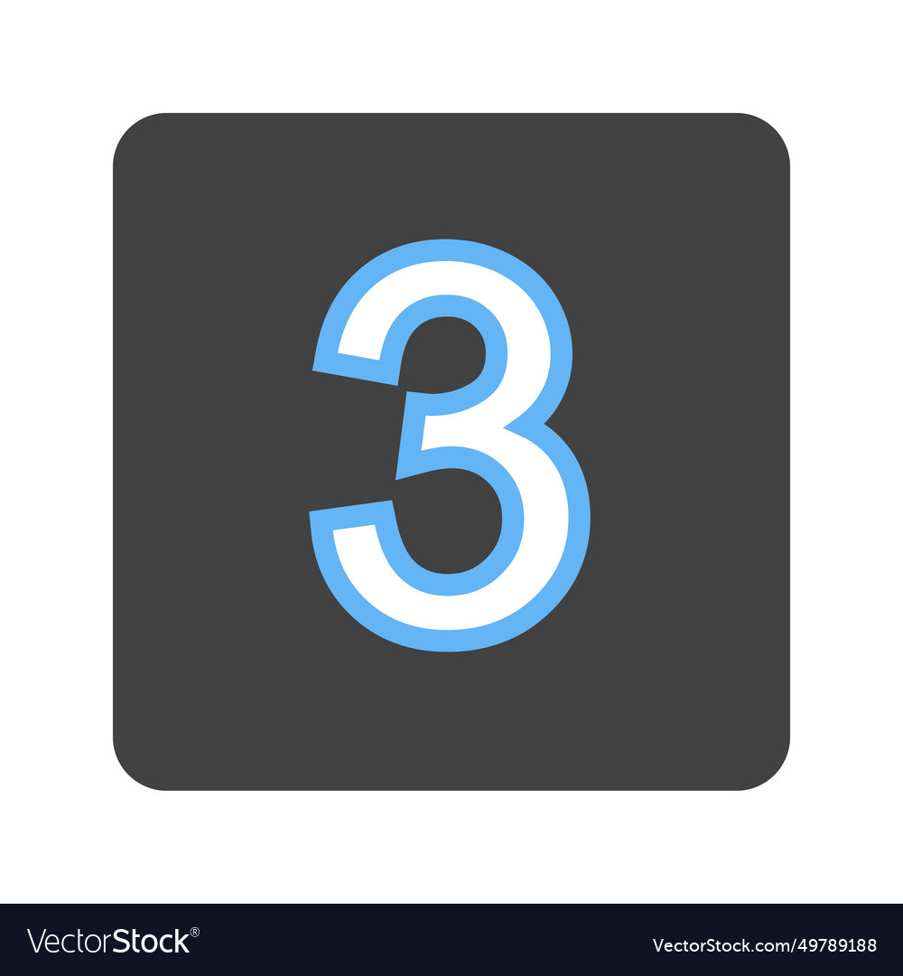 Keycap digit three icon image