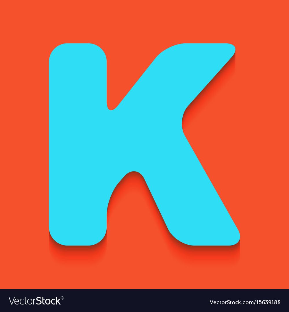 letter k sign design template element royalty free vector