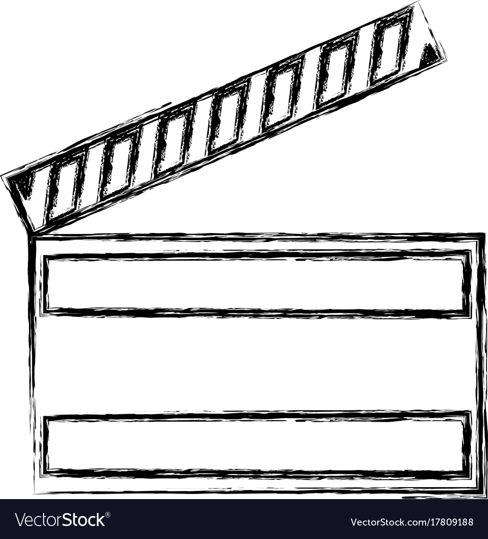 Movie clapboard symbol