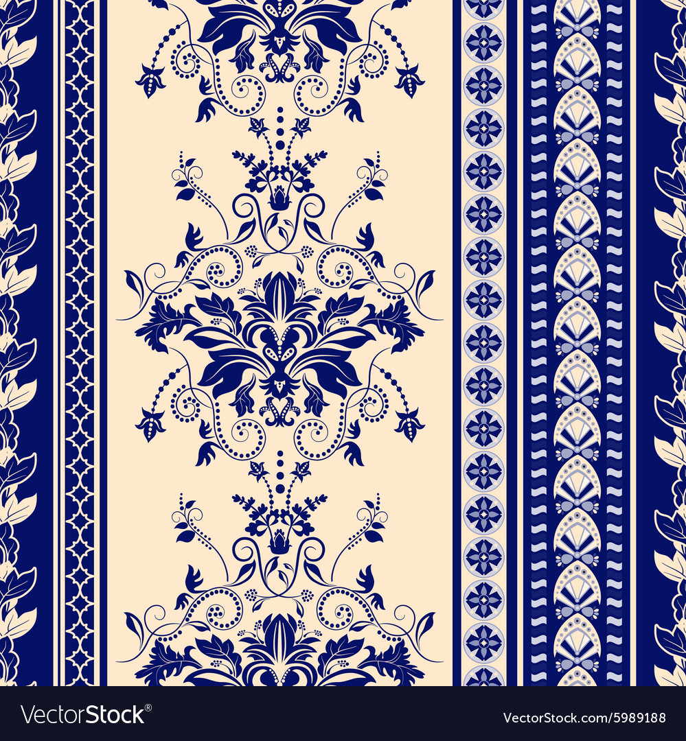 Striped seamless pattern damask background
