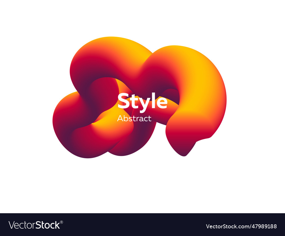 Three dimensional futuristic abstract element Vector Image Three dimensional futuristic abstract element