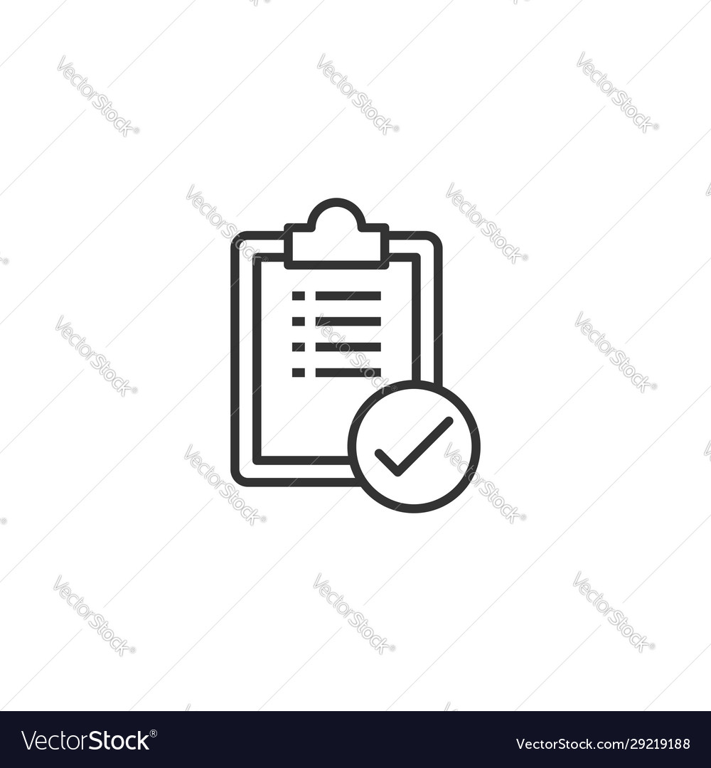 To do list icon in flat style document checklist vector image To do list icon in flat style document checklist