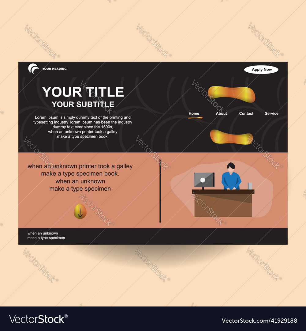 Web site design template art