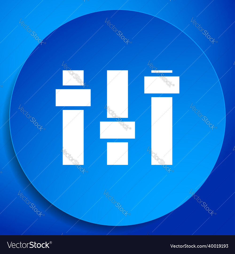 Adjuster slider tuner fader bars with levers knobs Vector Image Adjuster slider tuner fader bars with levers knobs