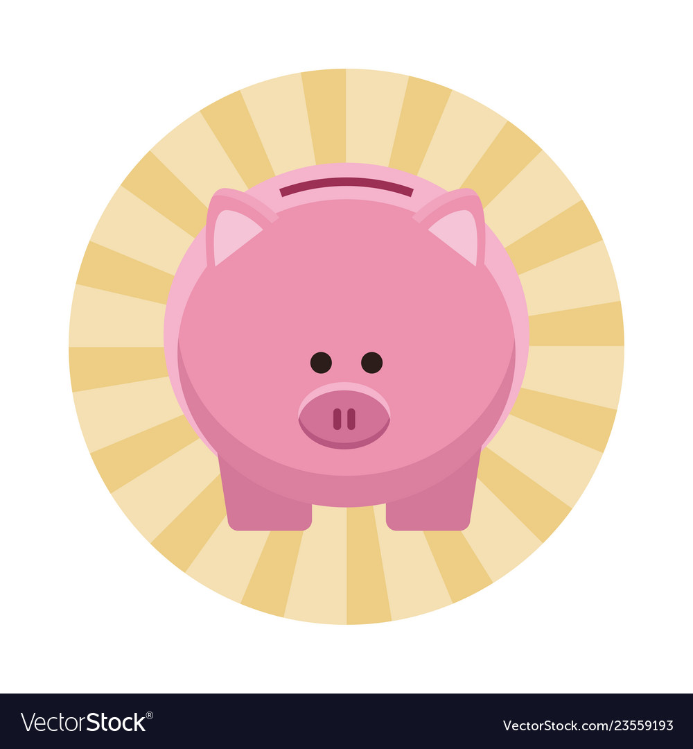 Business saving money element vector image Business saving money element