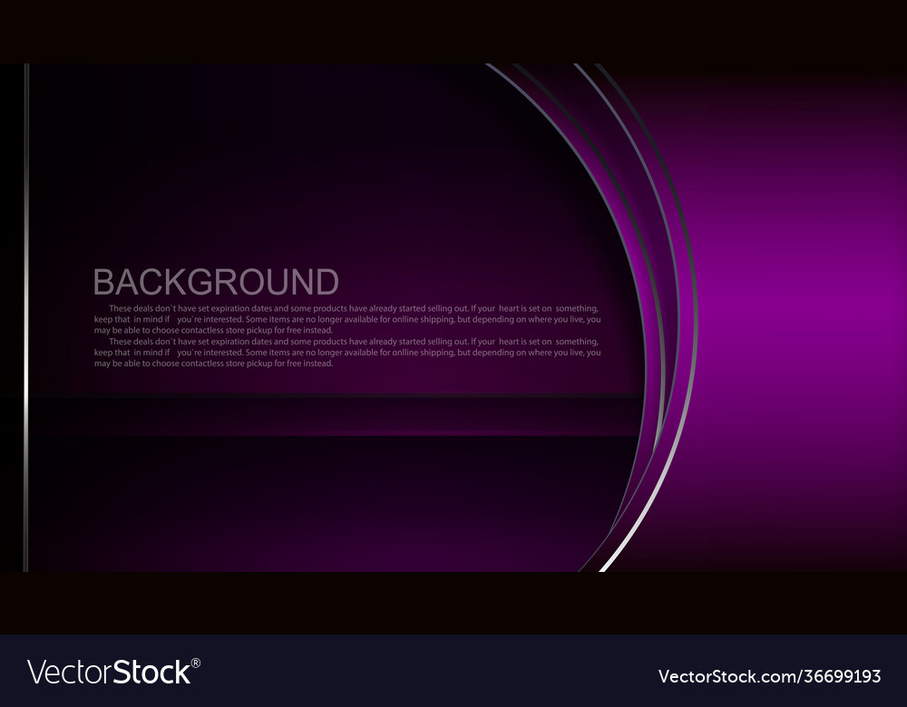 Dark background with a gradient purple oval vector image Dark background with a gradient purple oval