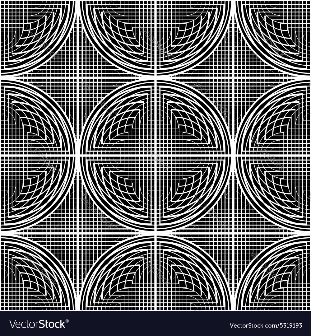 Design seamless monochrome circle lines pattern