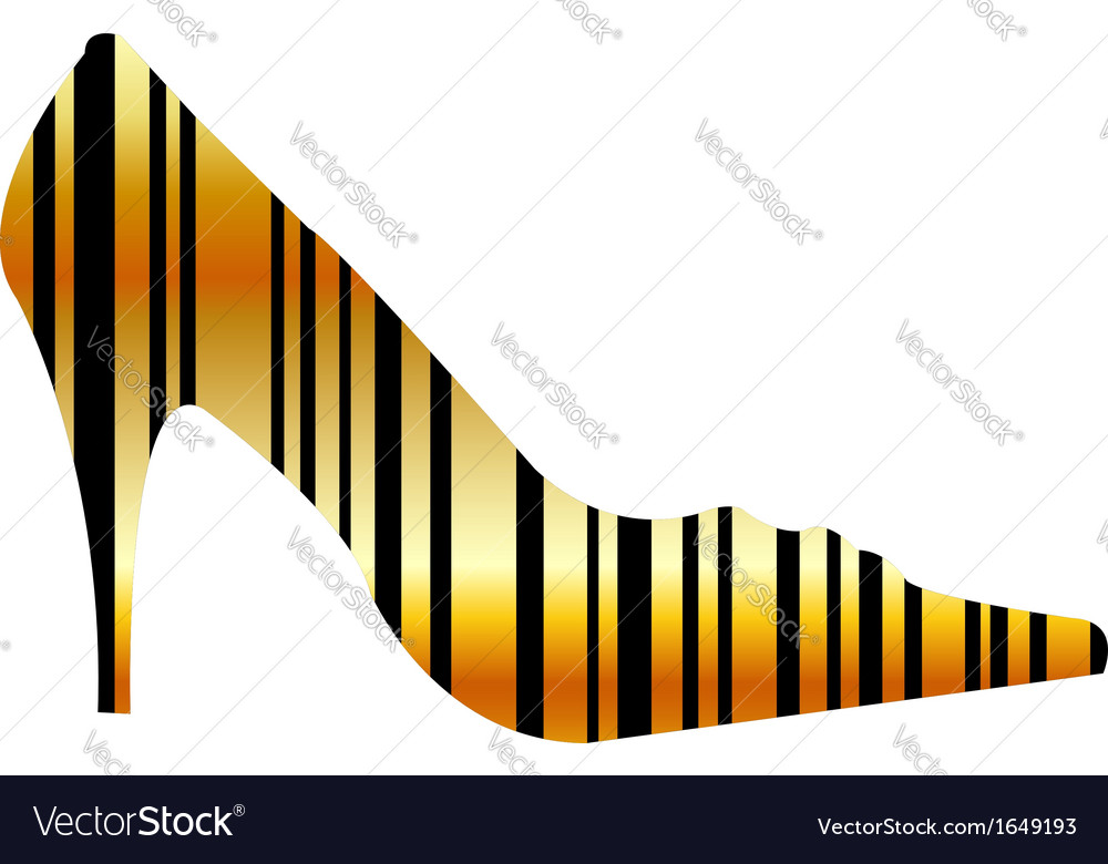 Graphical bar code shoe