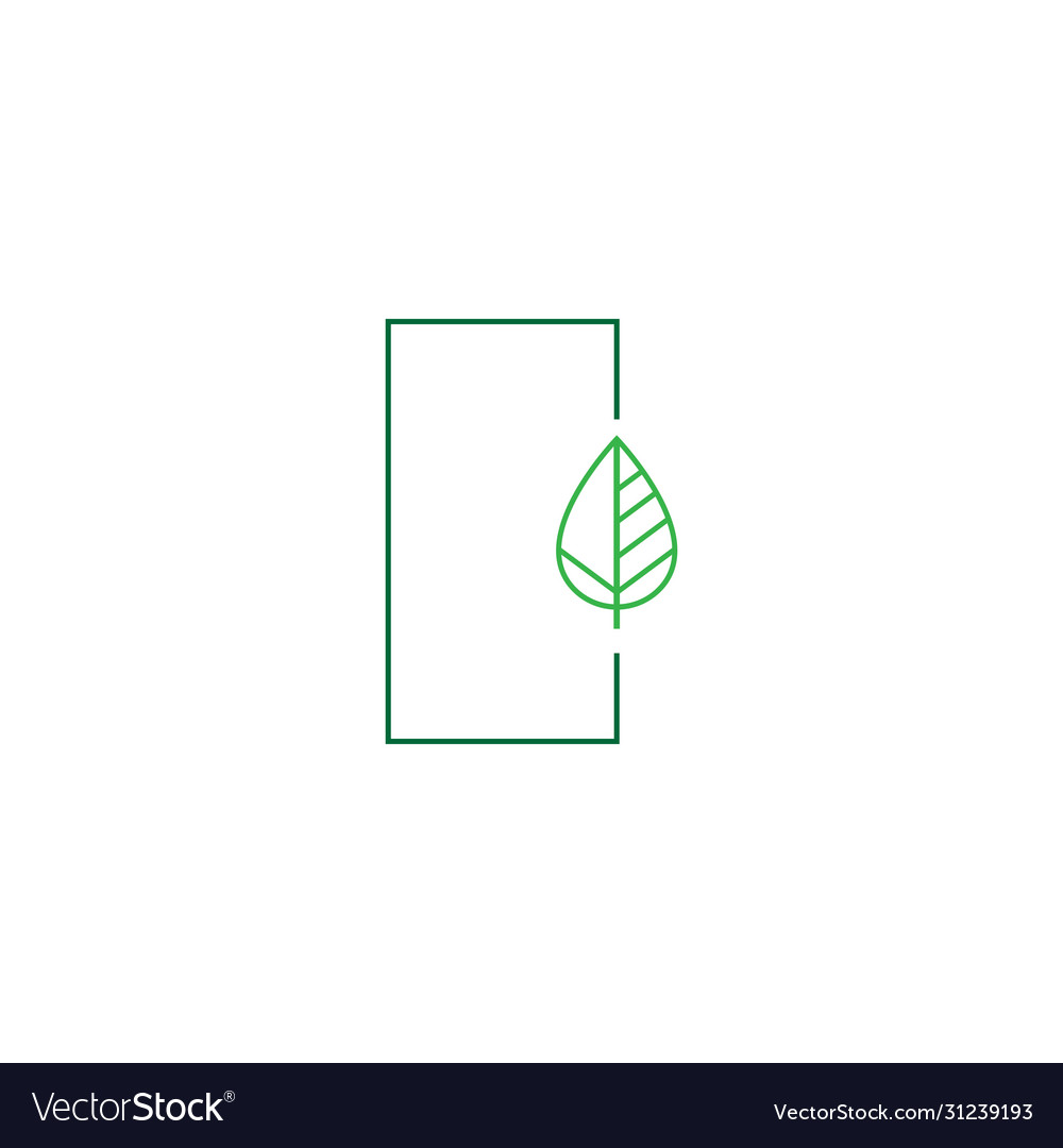 Leaf icon logo template