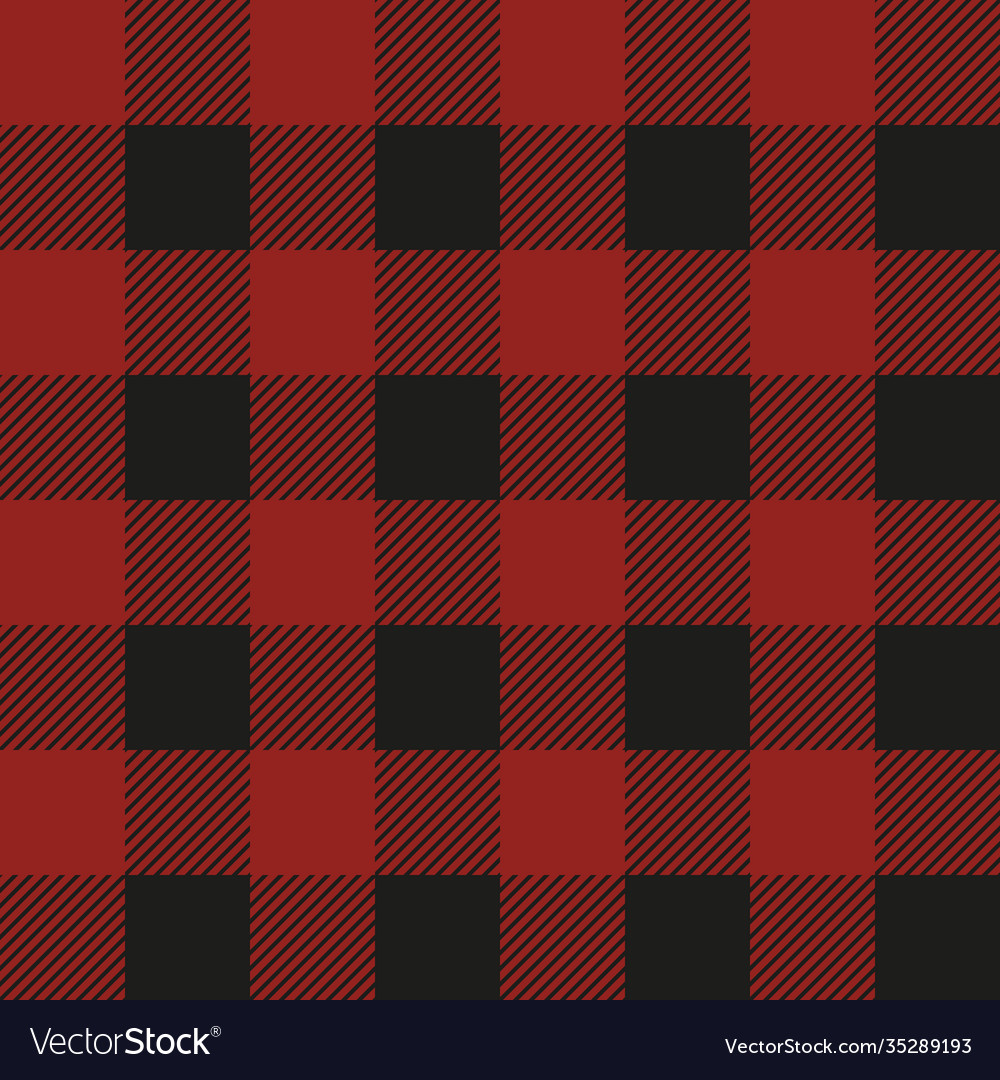 Lumberjack dark red plaid seamless pattern textile