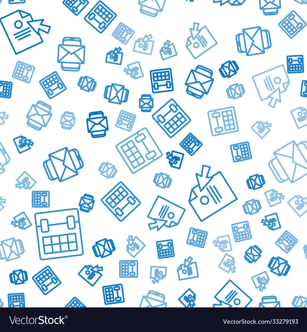 Set line calendar document and cursor mobile vector image Set line calendar document and cursor mobile