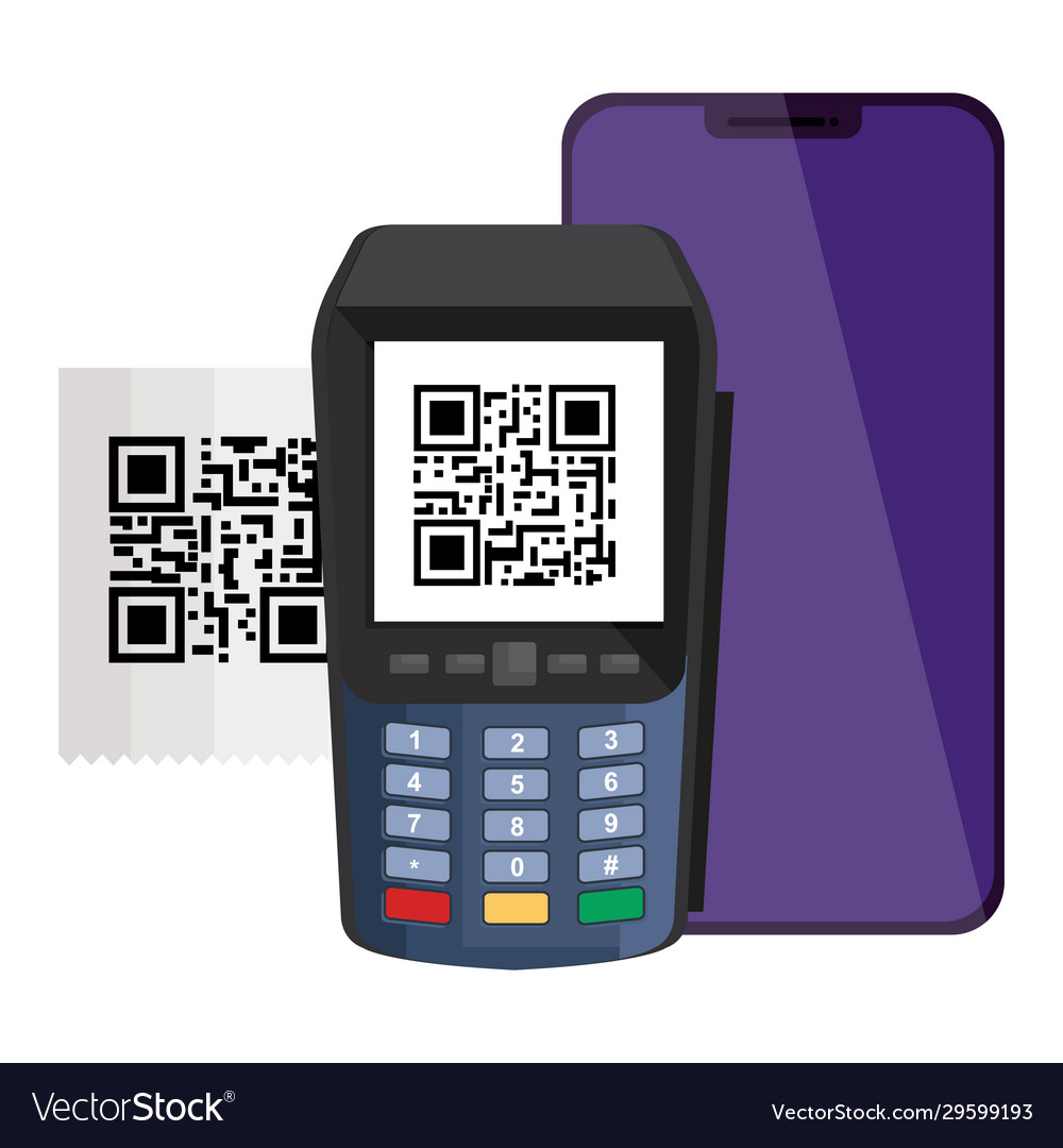 Smartphone and dataphone with scan code qr