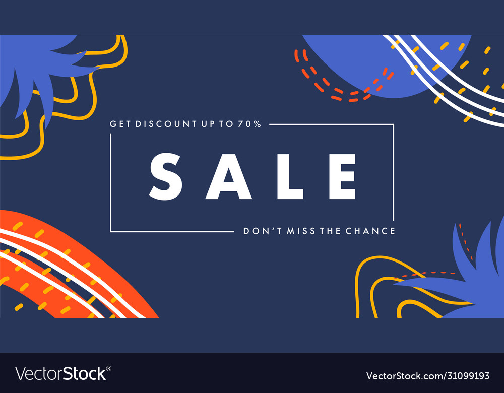 Summer sale design for website banner