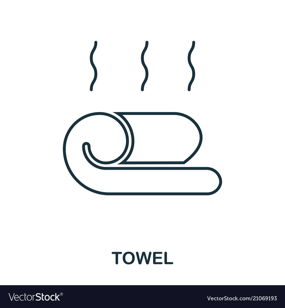 Towel icon flat style design ui