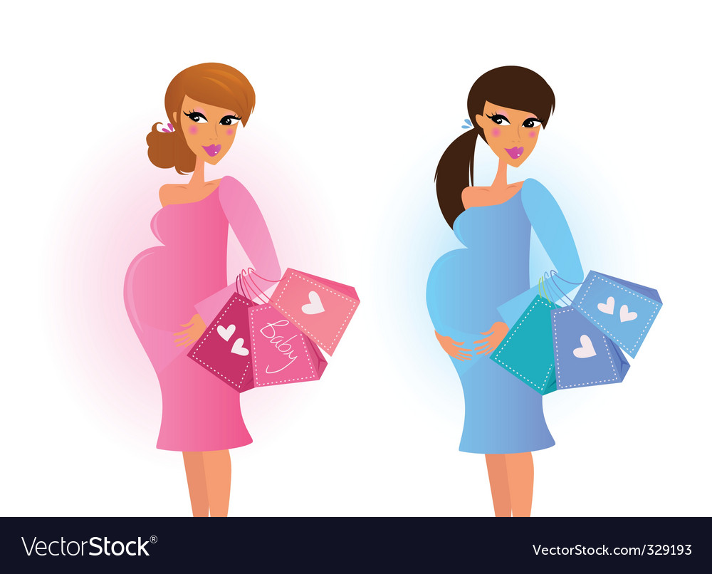 Women awaiting baby boy girl