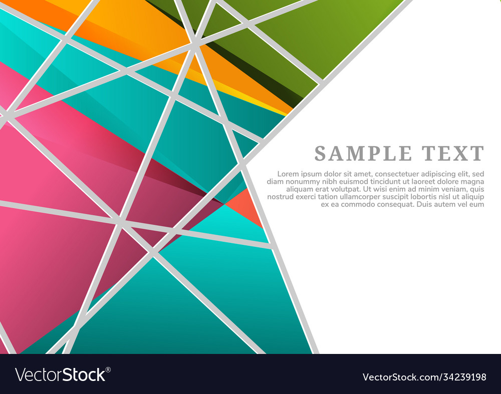 Abstract geometric polygon background with copy