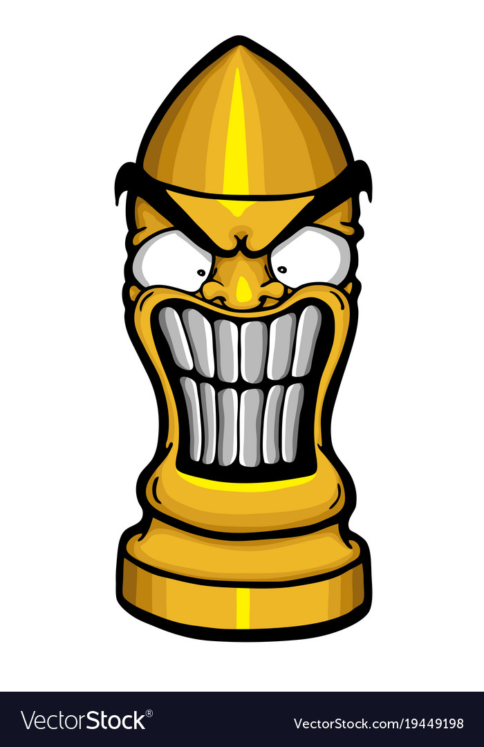 Angry funny bullet Royalty Free Vector Image VectorStock