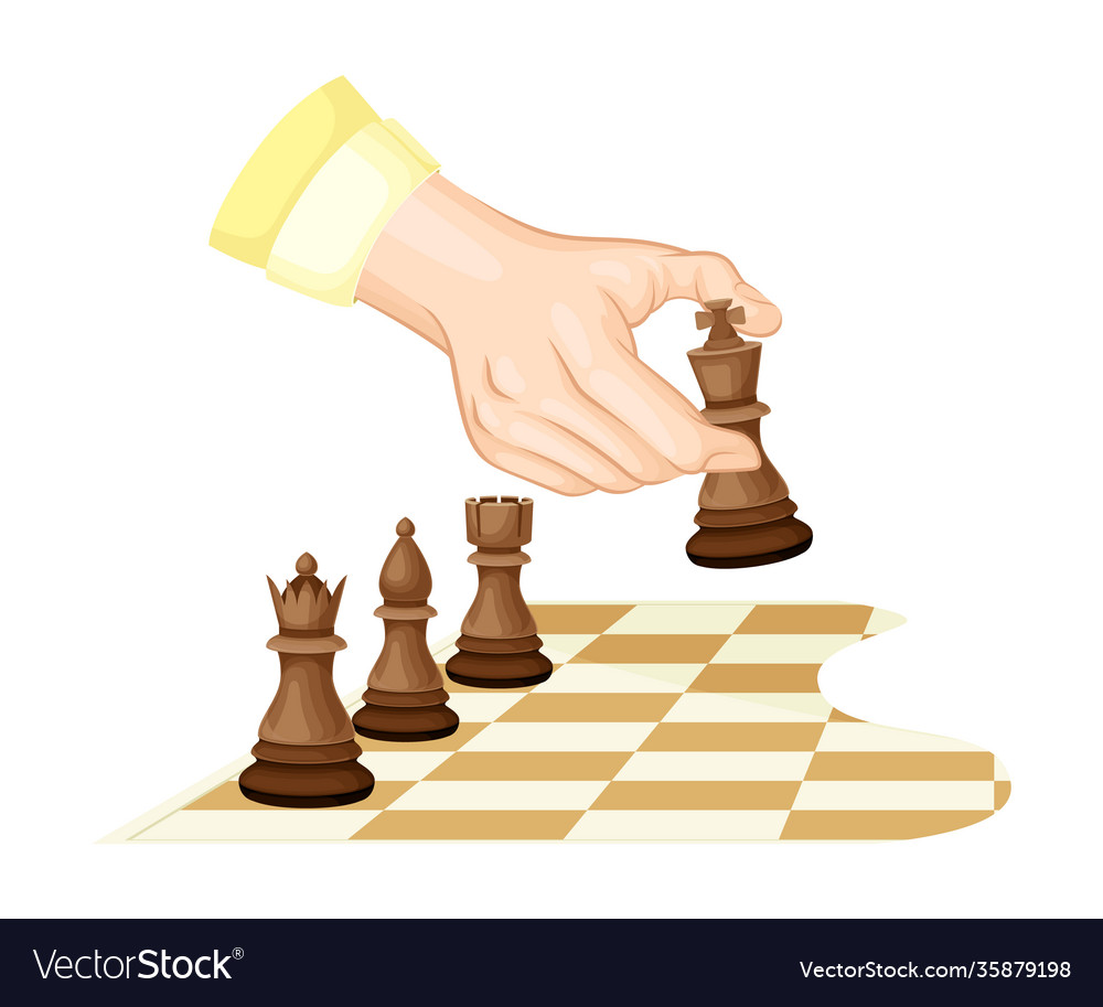 Placement of Pieces on a Chess Board Stock Vector - Illustration