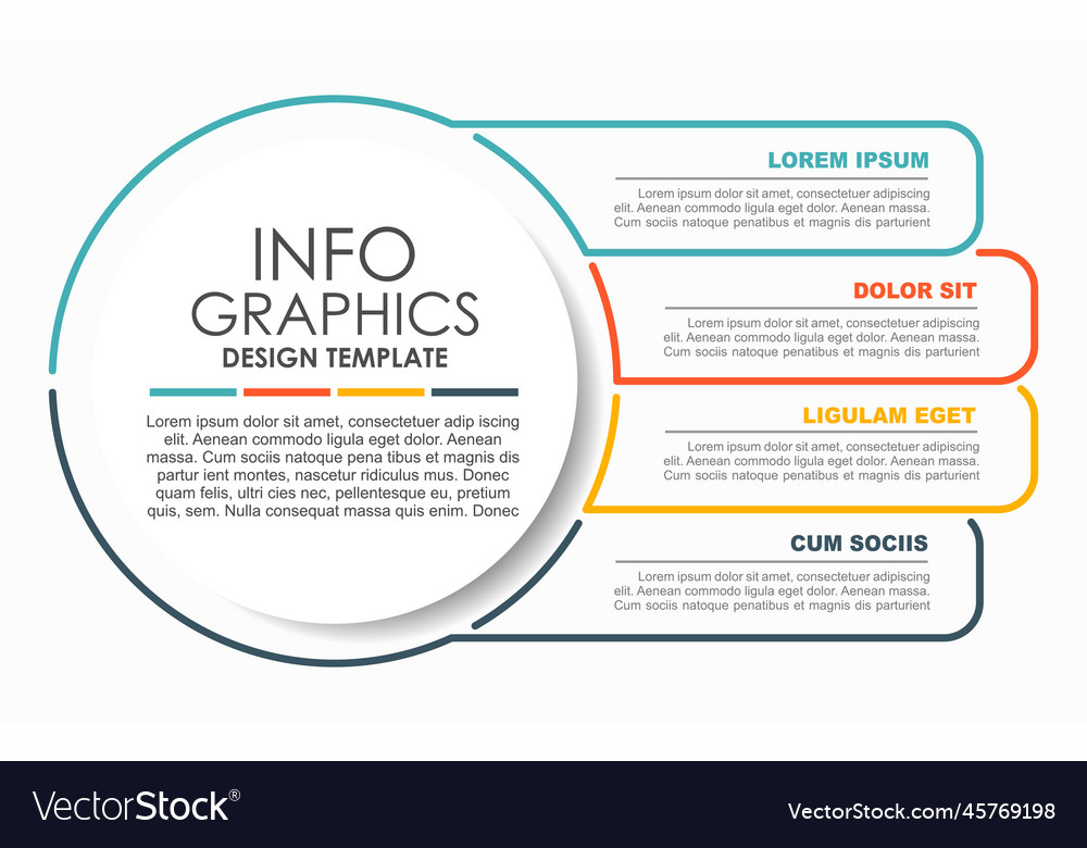 Infographic design template with place for your vector image Infographic design template with place for your