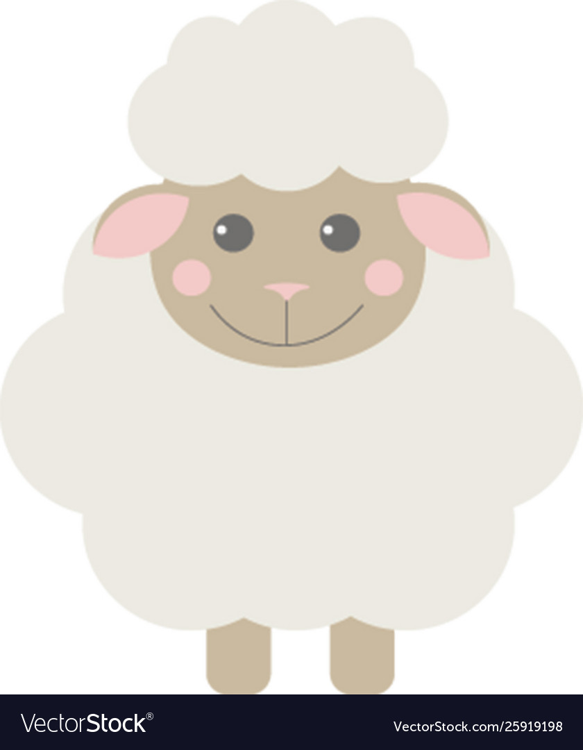 Little sheep Royalty Free Vector Image - VectorStock