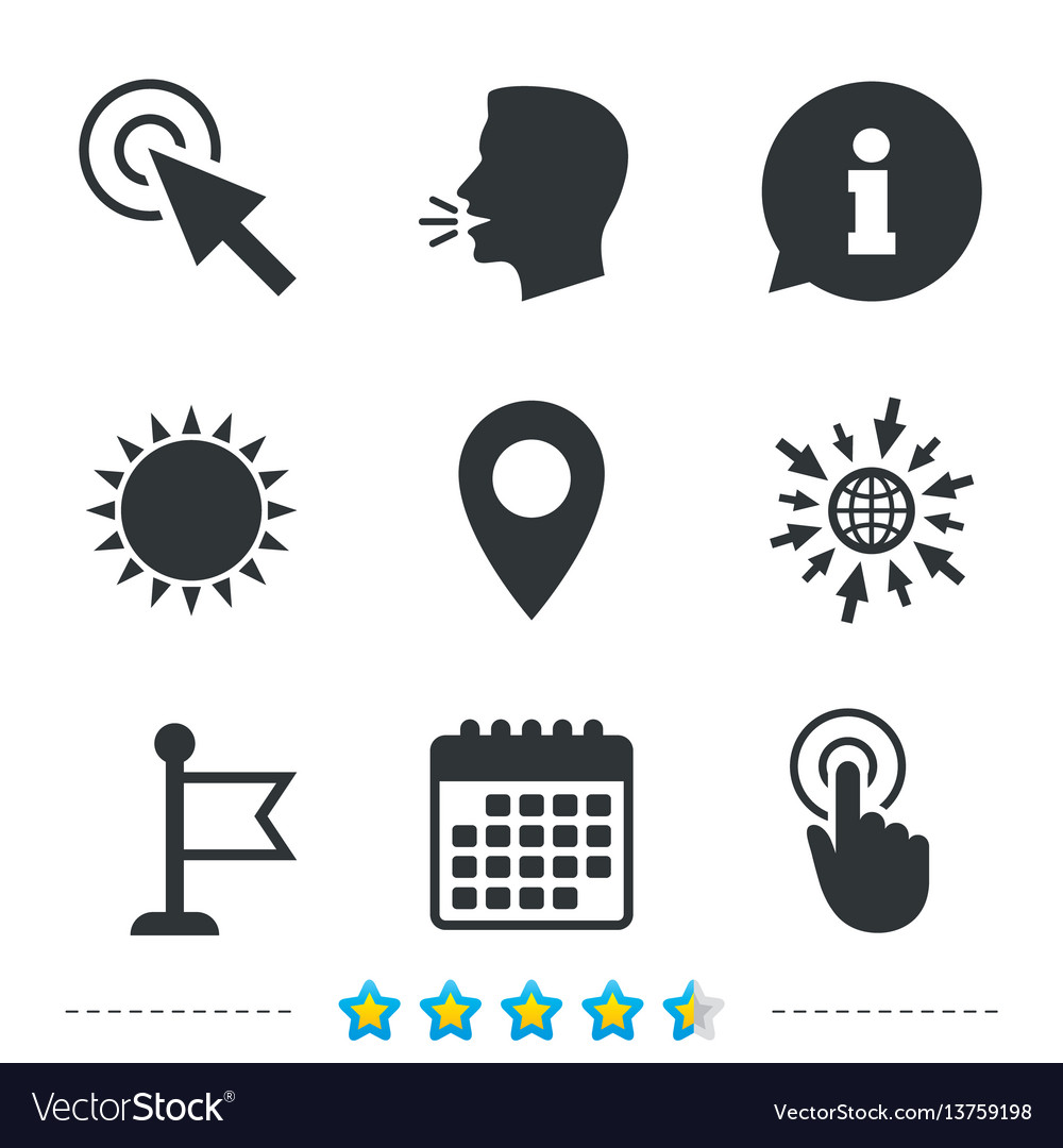 Maus Cursor Symbol Hand oder Flag Pointer Symbole vector image Maus Cursor Symbol Hand oder Flag Pointer Symbole
