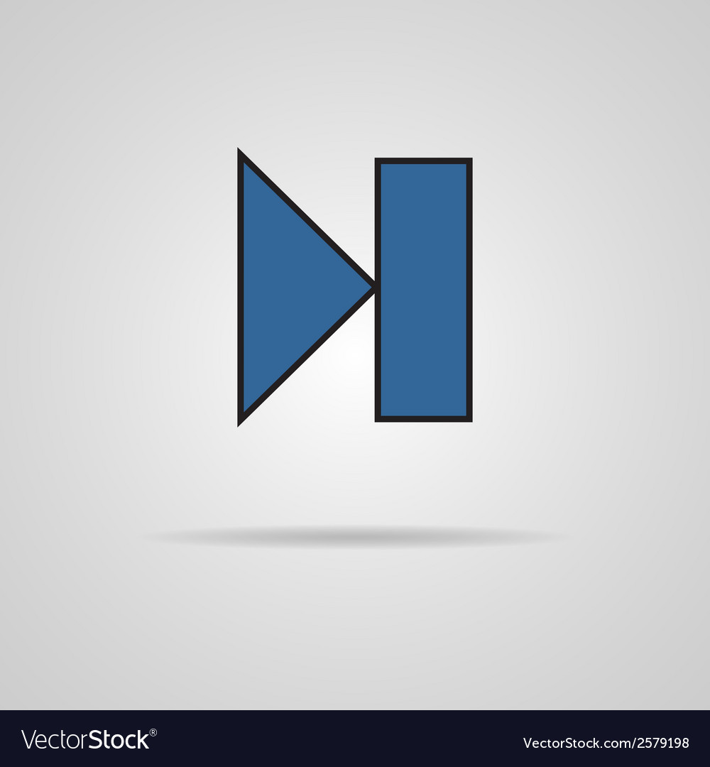 Next track web icon with shadow media player