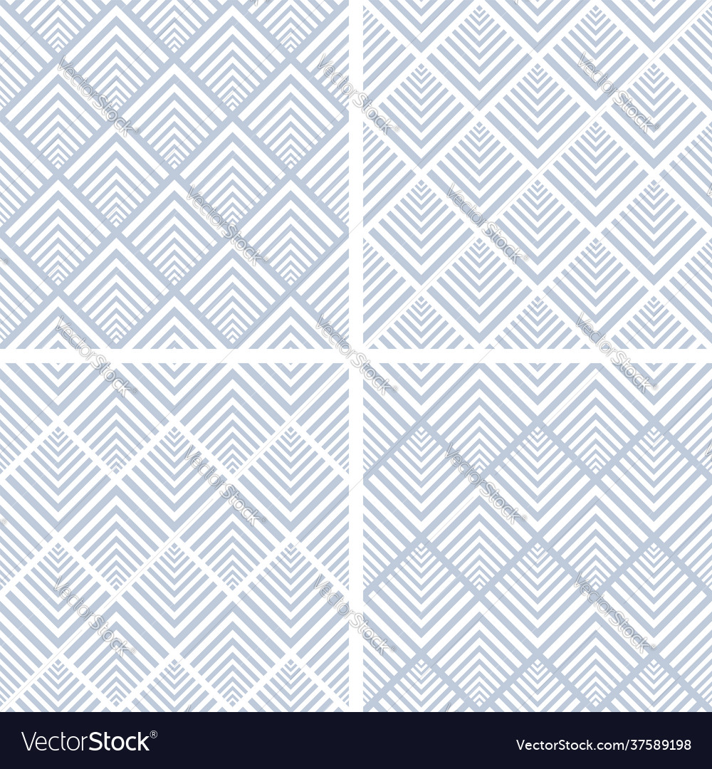 Seamless patterns set vector image Seamless patterns set