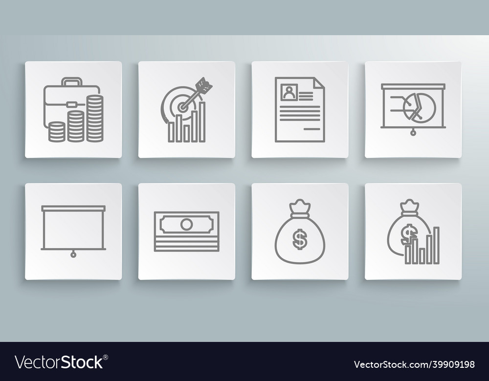 Set line chalkboard target with graph chart vector image Set line chalkboard target with graph chart