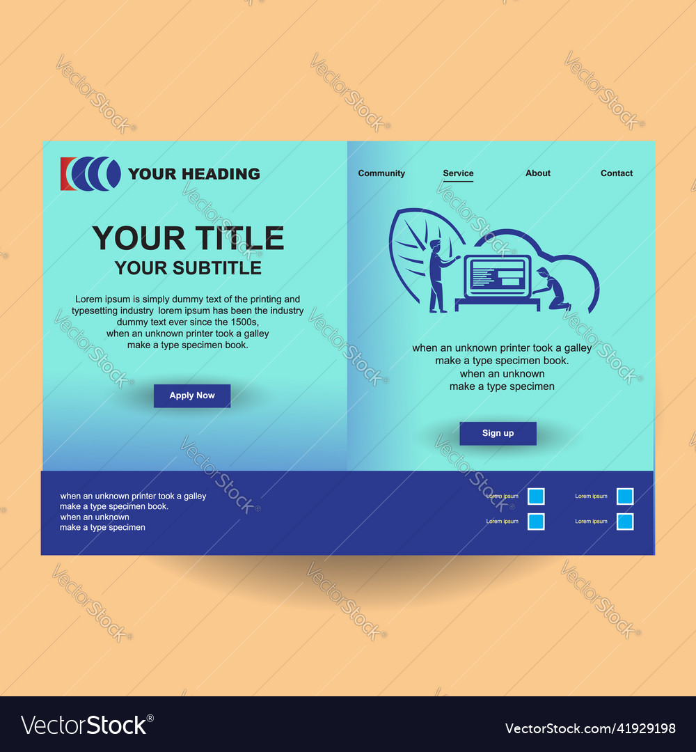 Web site design template art