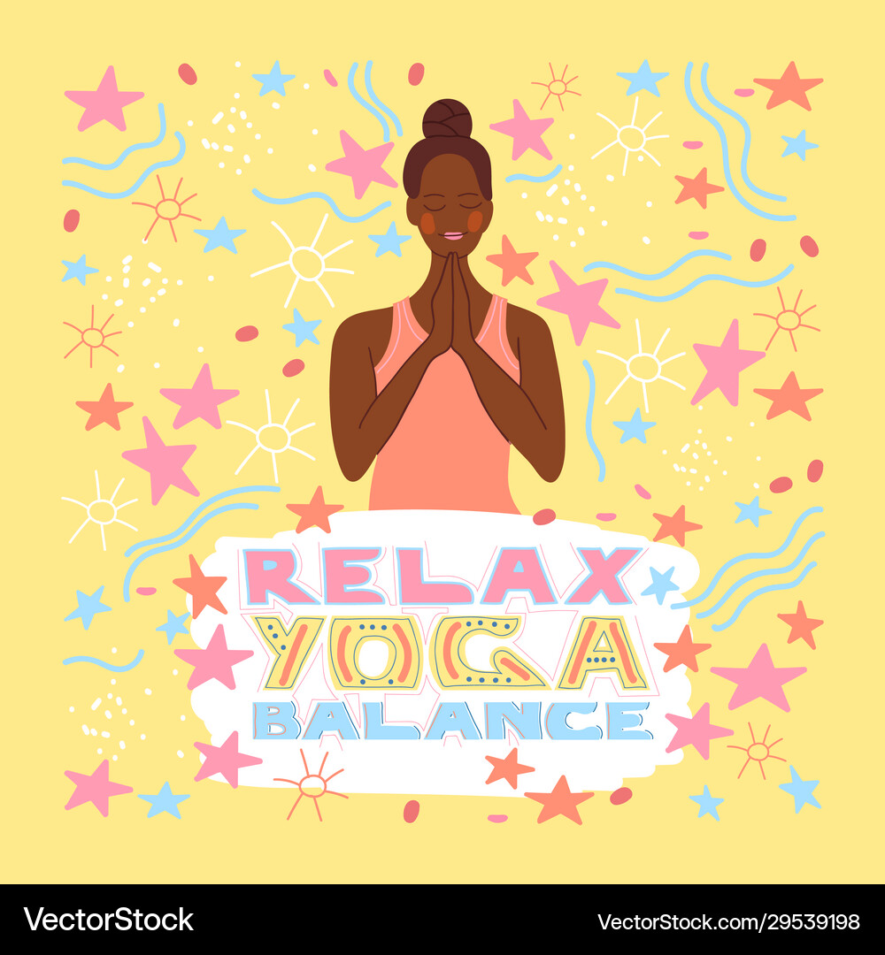 Yoga Banner Royalty Free Vector Image Vectorstock
