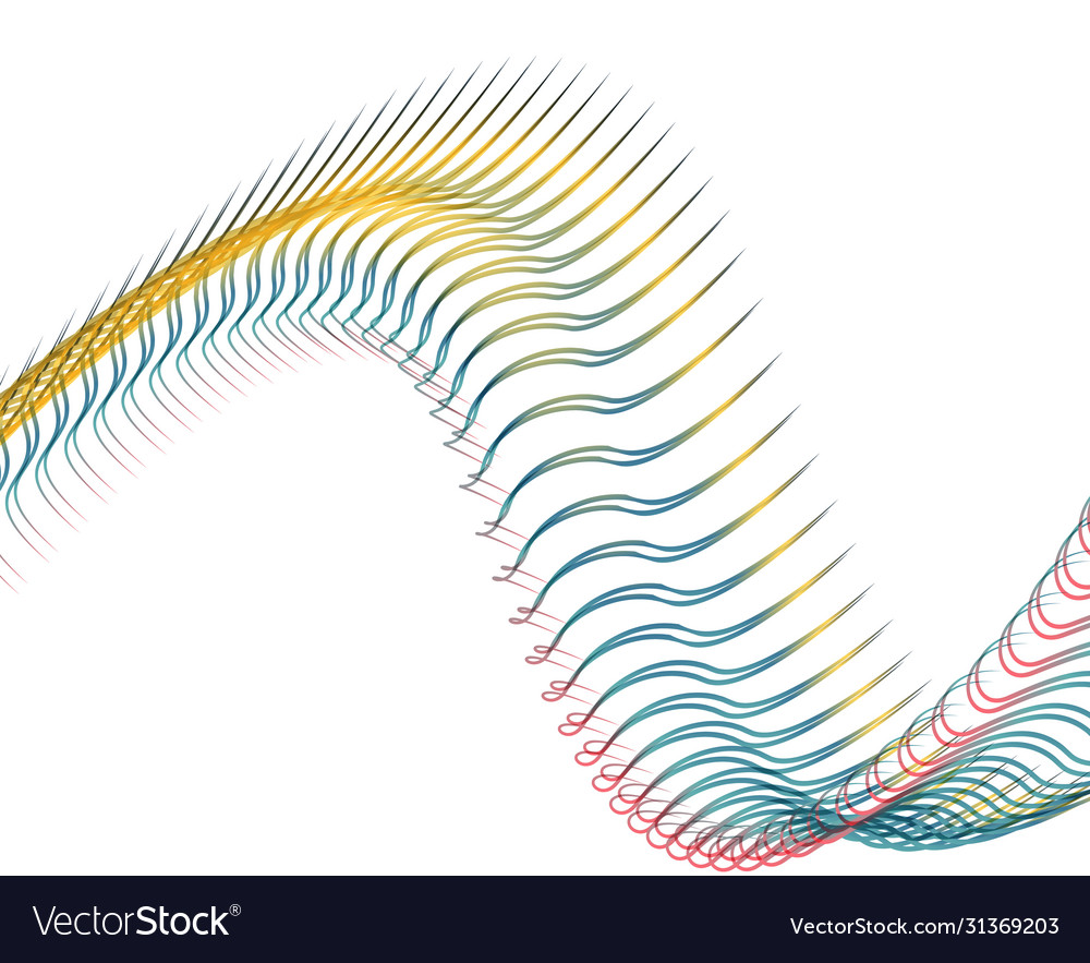 Abstract background blend wave line design Vector Image Abstract background blend wave line design