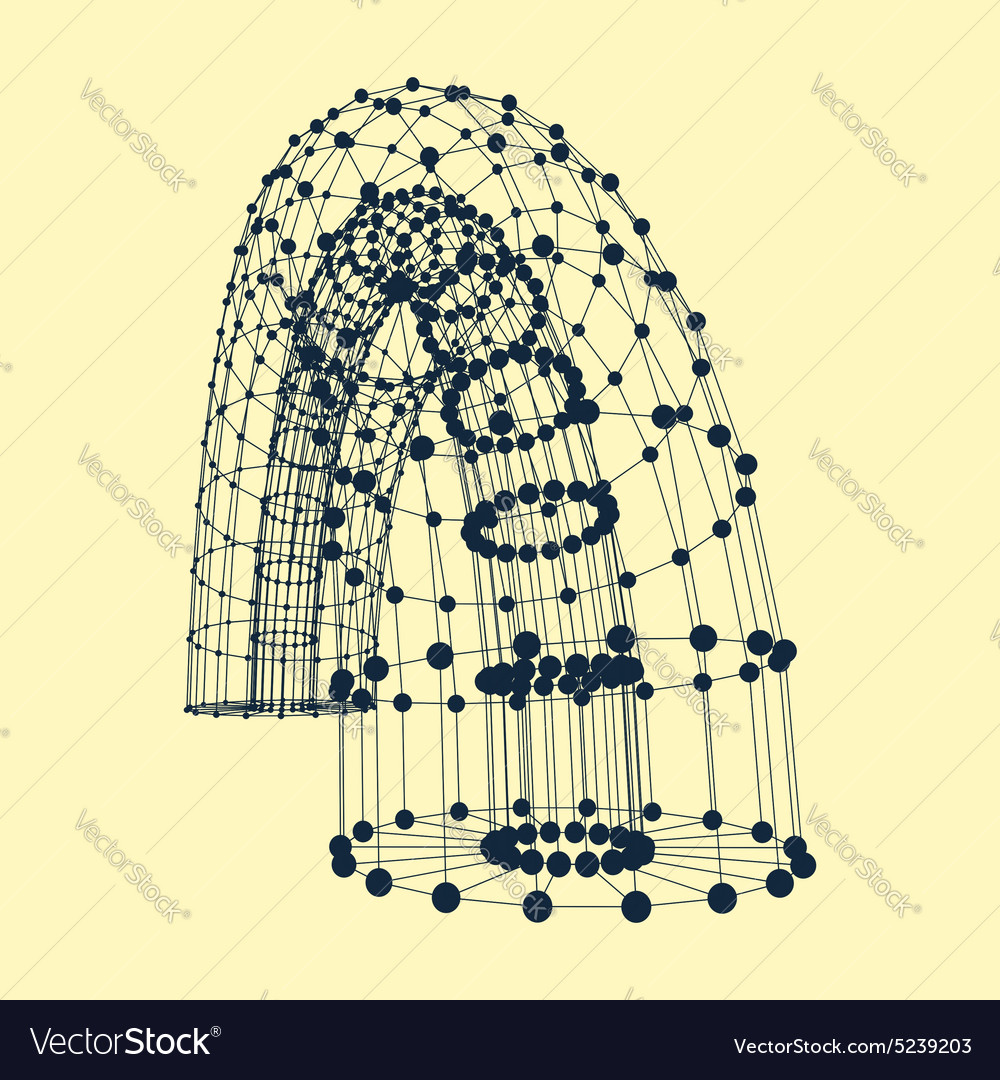 Abstract connection points and lines graphic