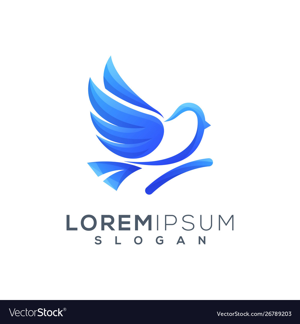 Bird logo design ready to use