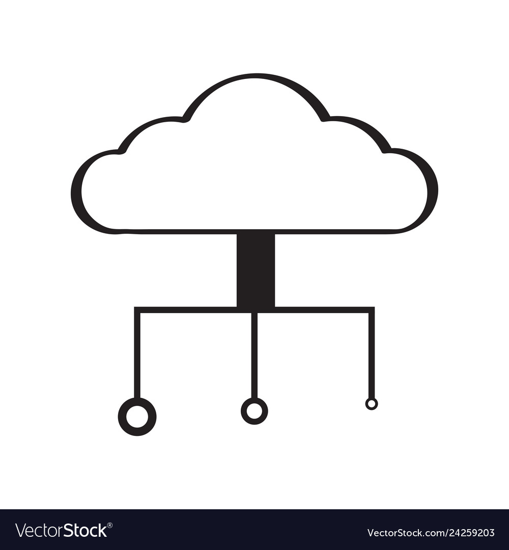 Cloud computing icon