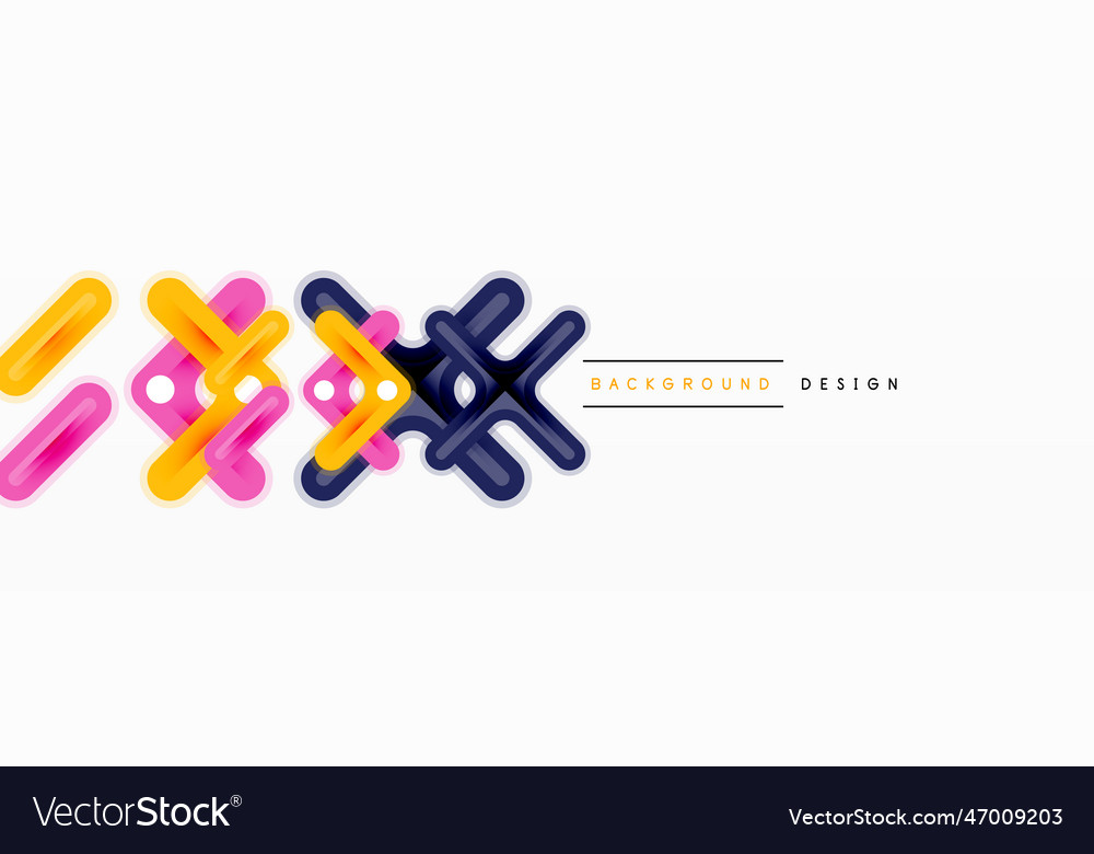 Cross line background minimal geometric template vector image Cross line background minimal geometric template