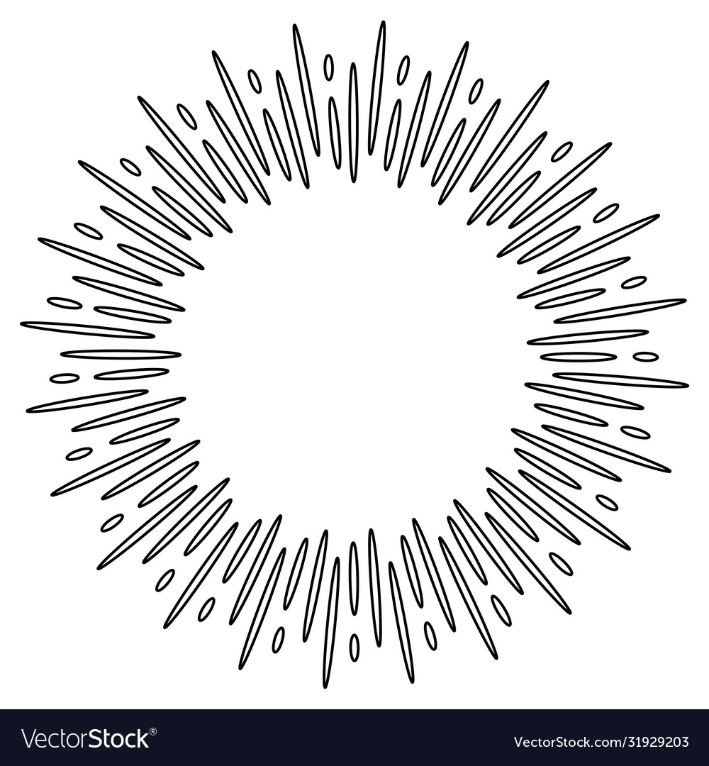 Design elements sunburst explosion effect Vector Image