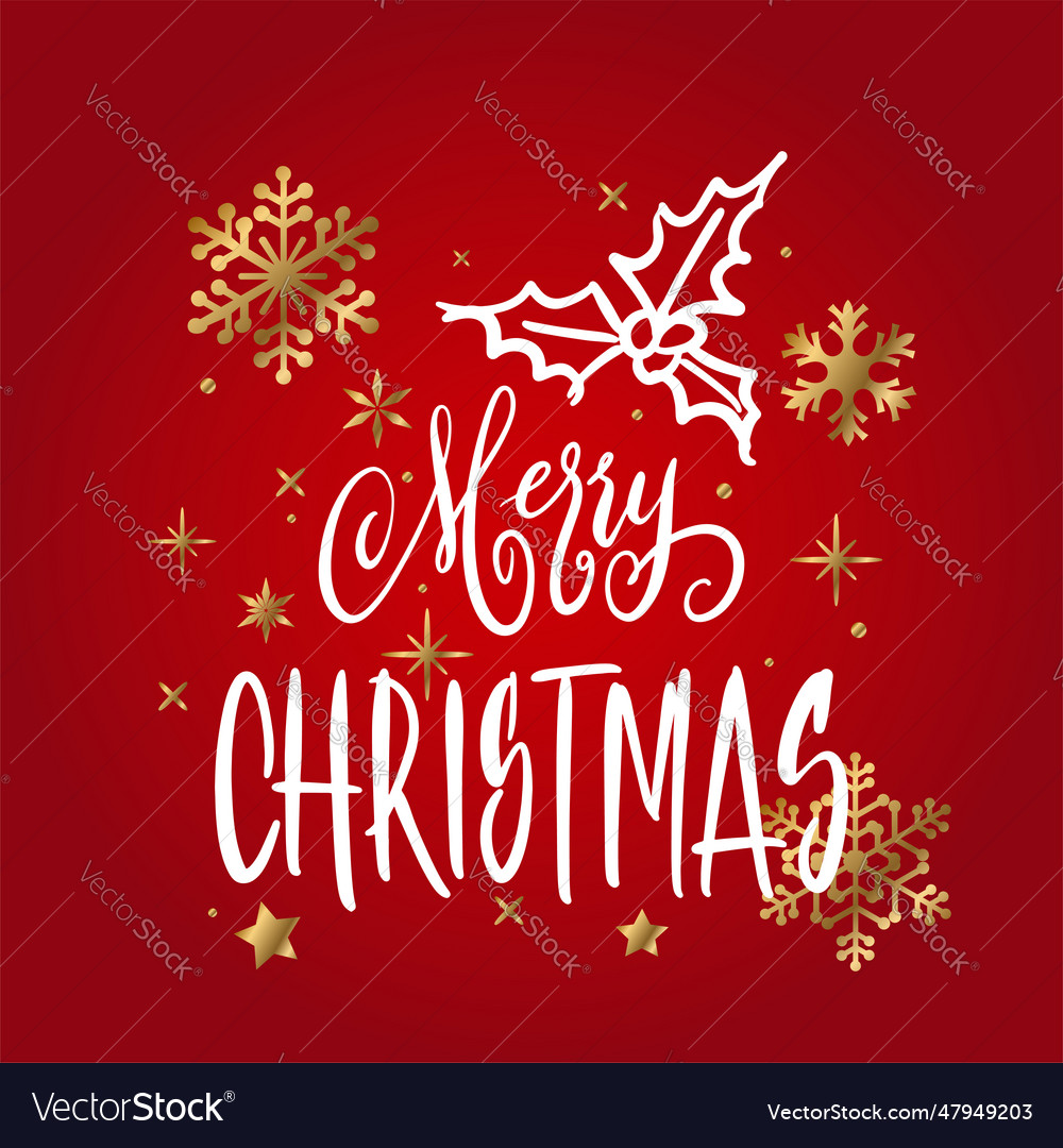 Handwritten christmas greetings modern Royalty Free Vector