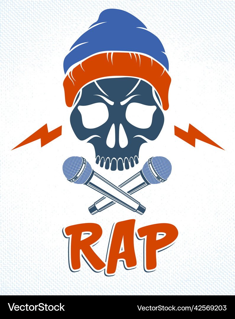Rap Music Logo Design Music Band, DJ, Rap, Rock, Hip Hop Typography