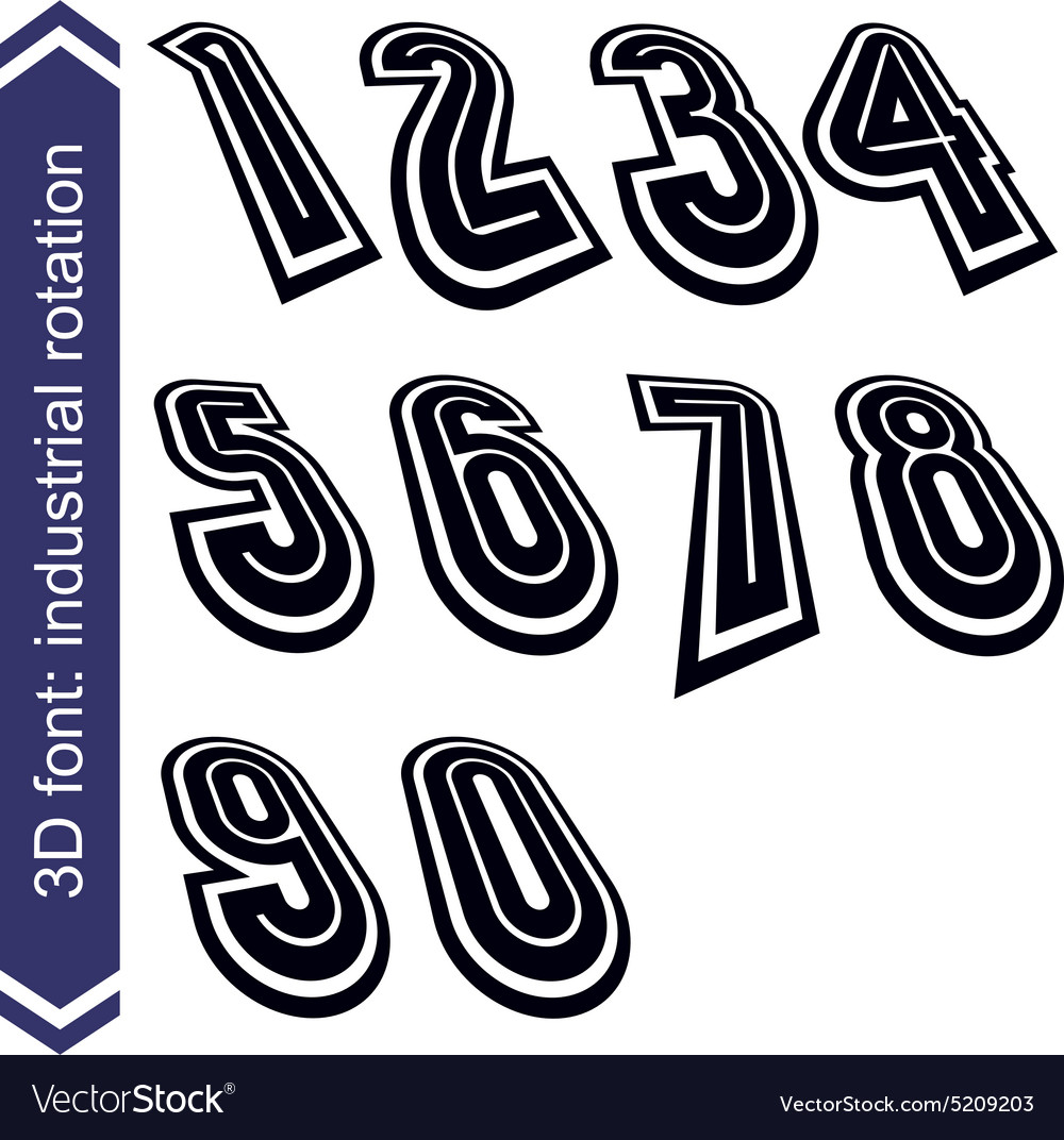Trendy dimensional shift numbers with rotation