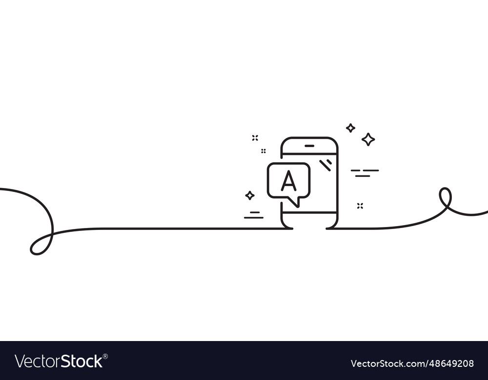 Ab testing line icon ui phone test sign