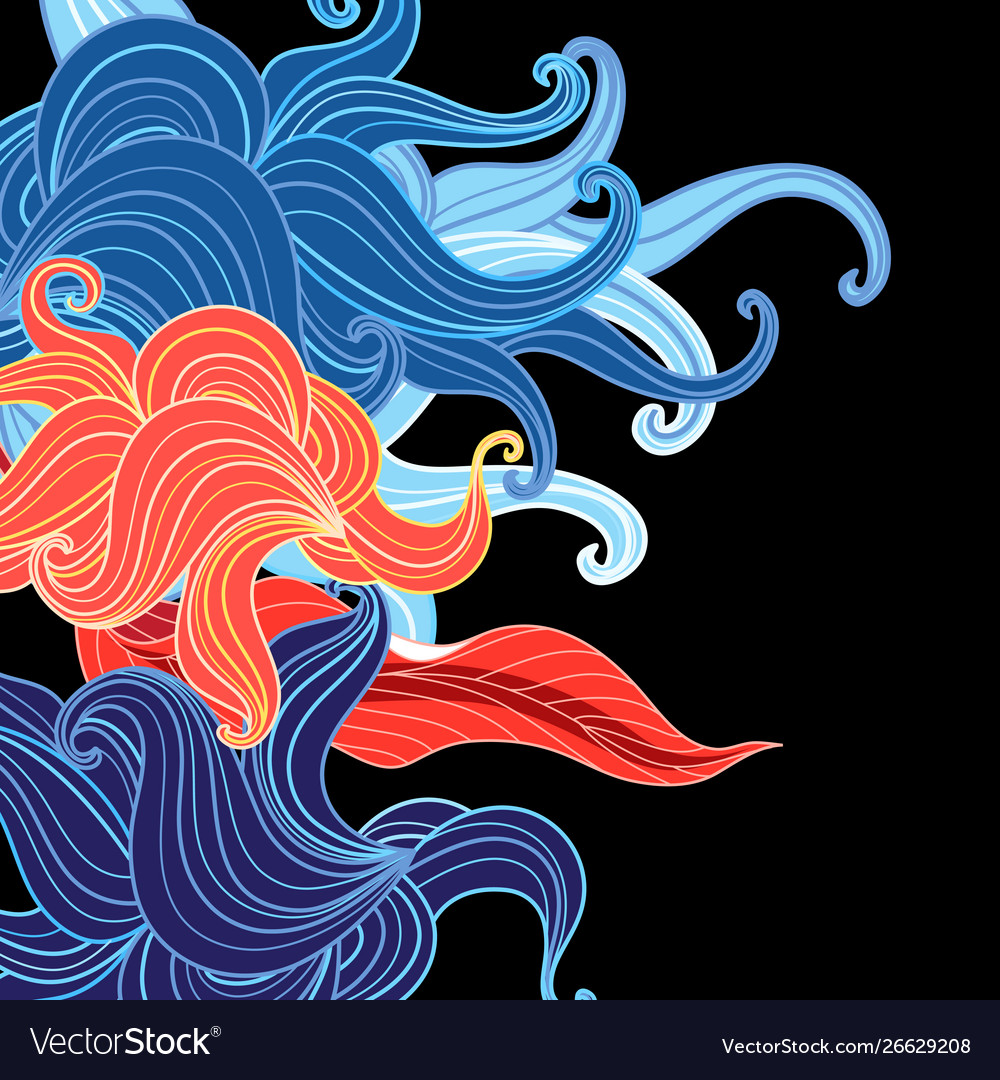 Abstract wavy pattern vector image Abstract wavy pattern