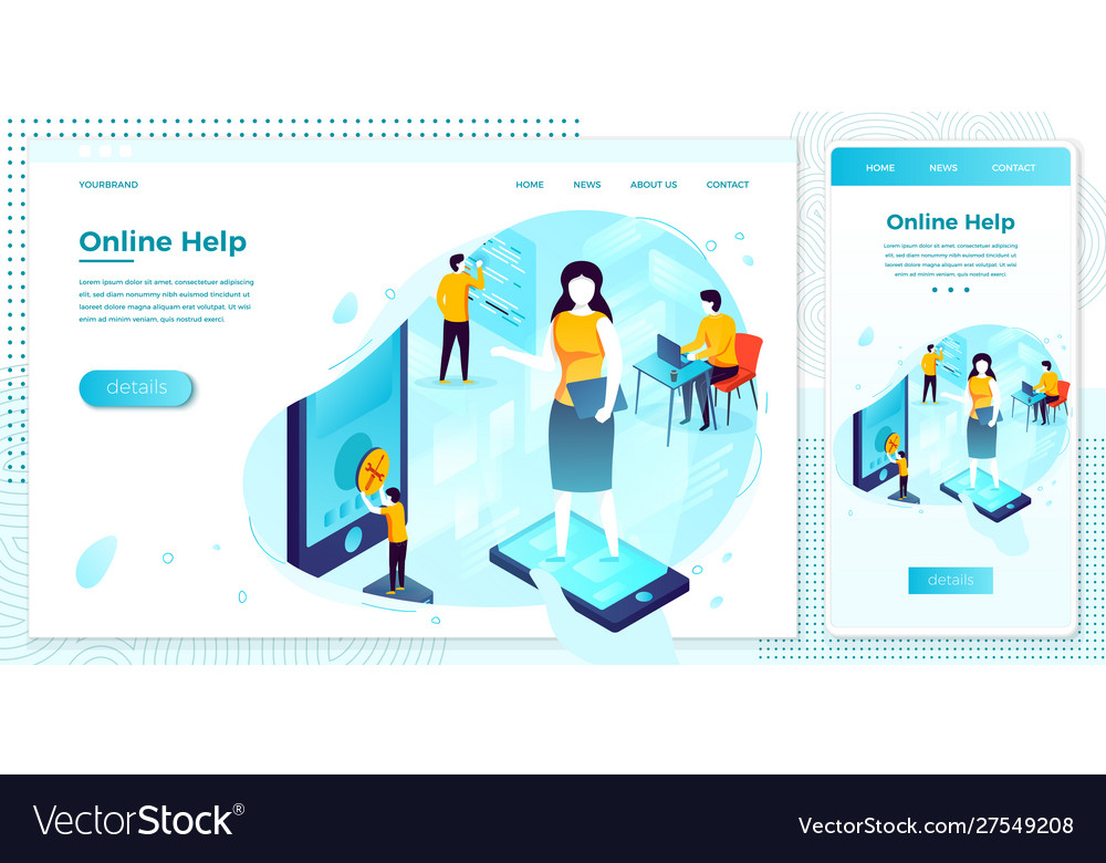 Eps support manager fixing client problem vector image Eps support manager fixing client problem