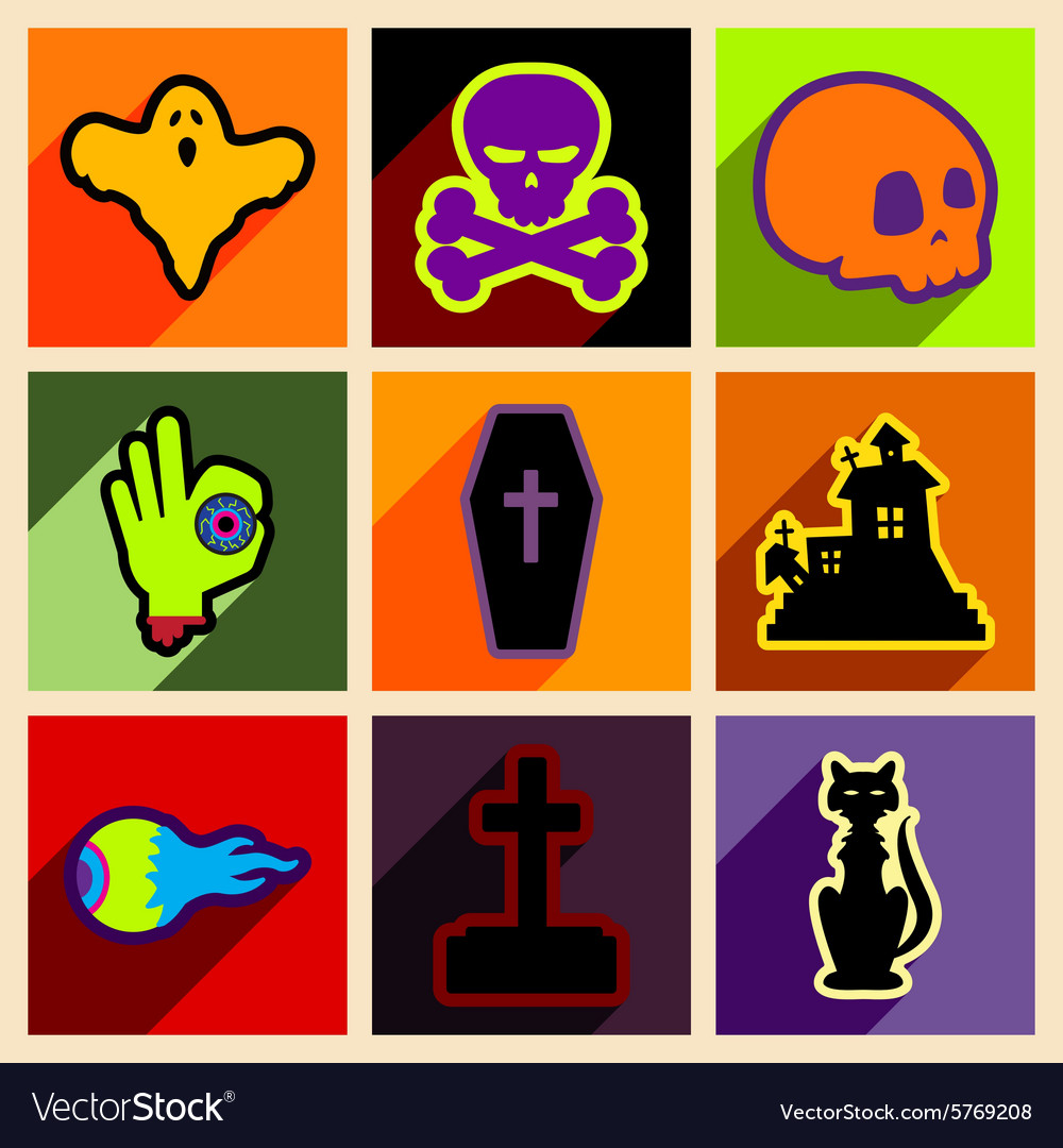 Flat with shadow concept and mobile application