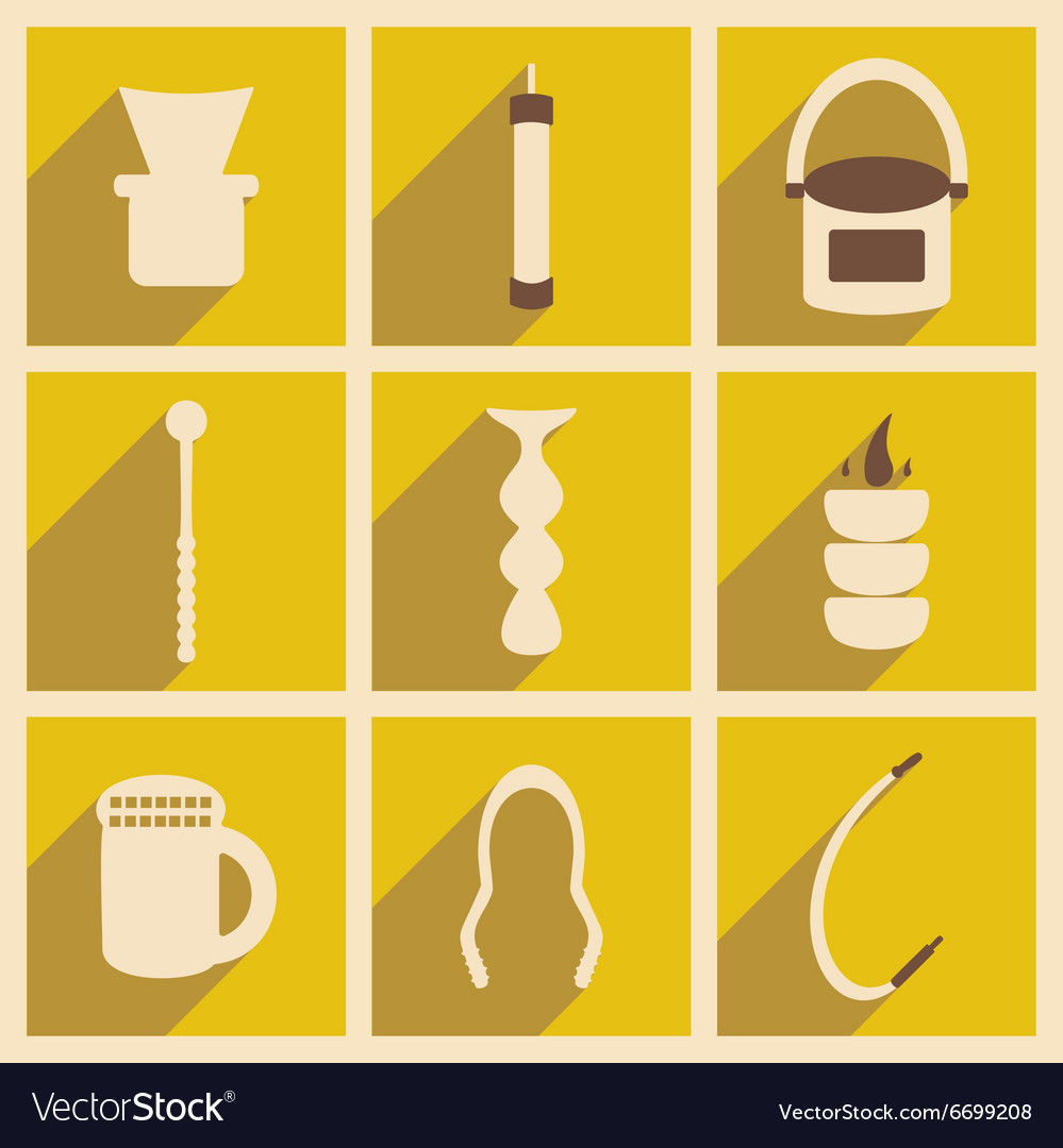 Flat with shadow concept and mobile application