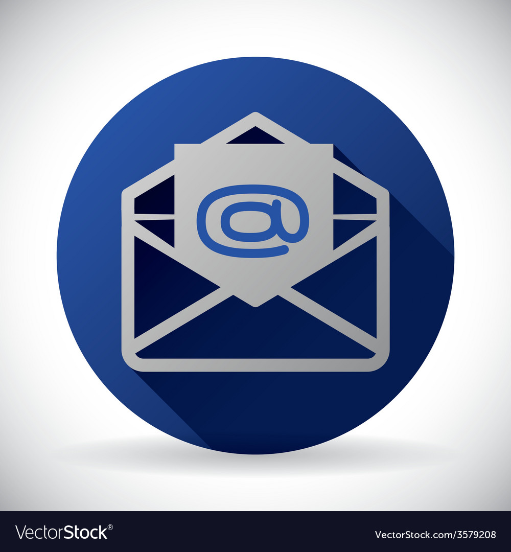 Mail icon design eps10 graphic Royalty Free Vector Image